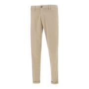 Beige Chinos Bukser Sand Bomuld Blanding