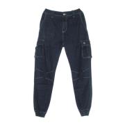 Cargo Denim Jeans med Lommer