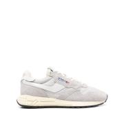 Panel Lace-Up Sneakers i Heather Grey