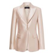 Elegant Mikado Blazer i Elfenben