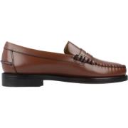 Burgundy Læder Loafers