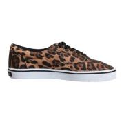 Leopard Print Sneakers med Lav Top