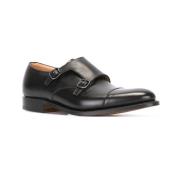 Monk Strap Sko i Sort Læder