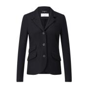 Uld Casual Blazer med Shawl Krave