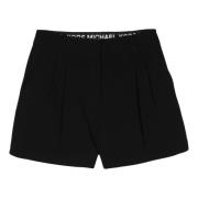 Plisserede Crepe Shorts