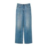 Denim Jeans med Klassisk Indigo Stil