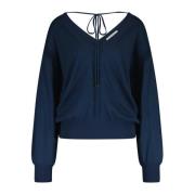 Uld V-hals Pullover Klassisk Stil