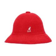 Afslappet Bermuda Bucket Hat i Scarlet