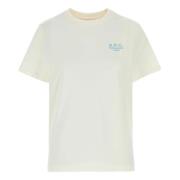 Hvide T-shirts og Polos med Broderet Logo