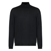 Ribstrikket Turtleneck Pullover