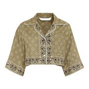 Paisley motiv Viskose Top