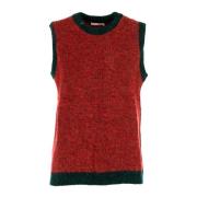 Dame Sweater Vest Rund Hals