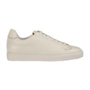 Herres lædersneaker | creme