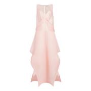 Pink Kjole med Sweetheart Neckline