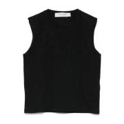 Tanktop med perlebroderi