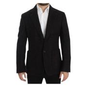 Bordeaux Alpaca To-Knaps Blazer Jakke