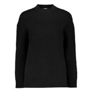 Ribstrikket Sweater med FF Motif