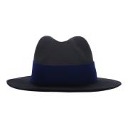 Læderdetalje Uld Fedora Hat