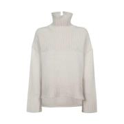 Ribstrikket Uld Kasjmir Sweater