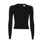 Logo Patch Crew-neck Sweater