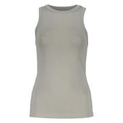 Ribbet Bomuld Tank Top