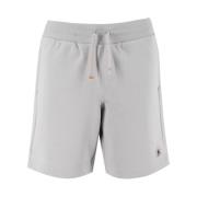 Bomuldsfleece Shorts med Elastisk Talje