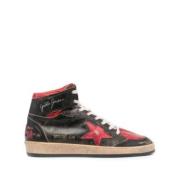 Distressed High-Top Sneakers