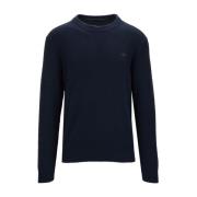 Herre Pullover Sweater med Broderet Logo