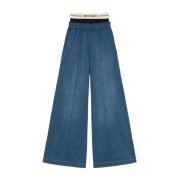 Blå Jeans Afslappet Chic Stil