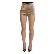 Guld High Waist Hot Pants Shorts