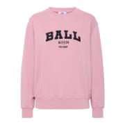 Sporty Sweatshirt med Smart Broderi