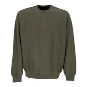 Grøn Crewneck Fleece Børn Sweatshirt