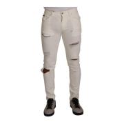 Elegant hvid Skinny Denim Jeans