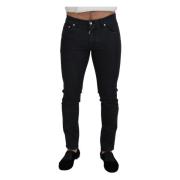 Sort Bomuld Skinny Jeans