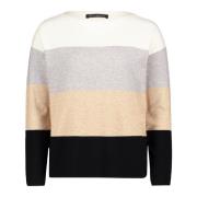 Farveblok Finstrik Pullover