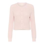 Mauve Chalk Cardigan med knaplukning