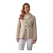 Elegant Feminin Blazer Jakke Ivory