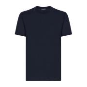 Silke Logo T-shirt Navy Blue Crew