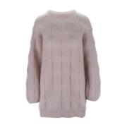 Mohair Blandet Rund Hals Sweater