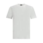 Monogram Bomuld T-Shirt, Ikonisk Broderi