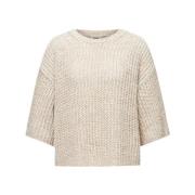 Chunky Strik Kortærmet Sweater