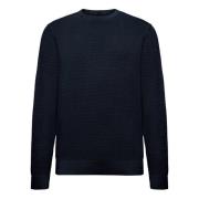 Cotton Stitching Rundhals-Strickpullover 12gg