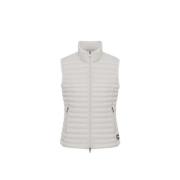 Beige Ærmeløs Puffer Vest