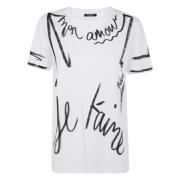 Je T`Aime Print Kortærmet T-shirt