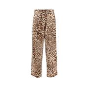 Leopard Print Casual Bukser