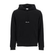 Sort Bomuld Hættetrøje Sweatshirt AW23