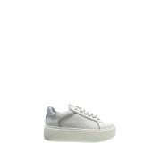 Hvide Læder Sneakers Chic Stil