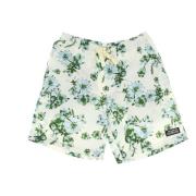 Vintage Bohemian Blomsterprint Shorts