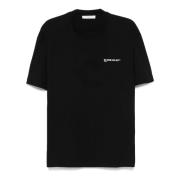 Leopard Bomuld T-shirt Sort Logo Print