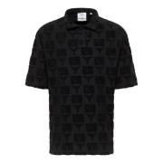 Oversize Polo Shirt med Terry Inserts